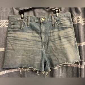 Madewell Shorts Womens Plus Size 32 Relaxed Jean Denim Light Wash
